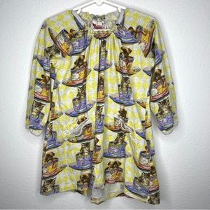 paper wings teacup puppy kitten dress pocket smock